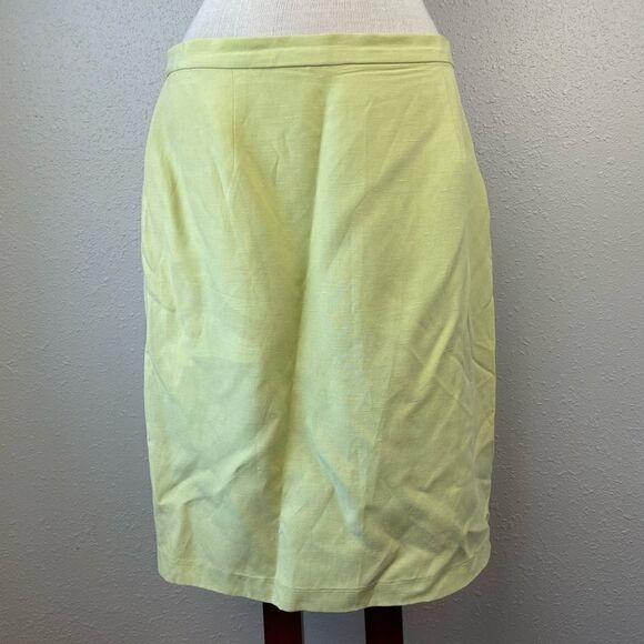 August Silk Linen/Silk Blend Skirt Size 14 - Picture 1 of 6